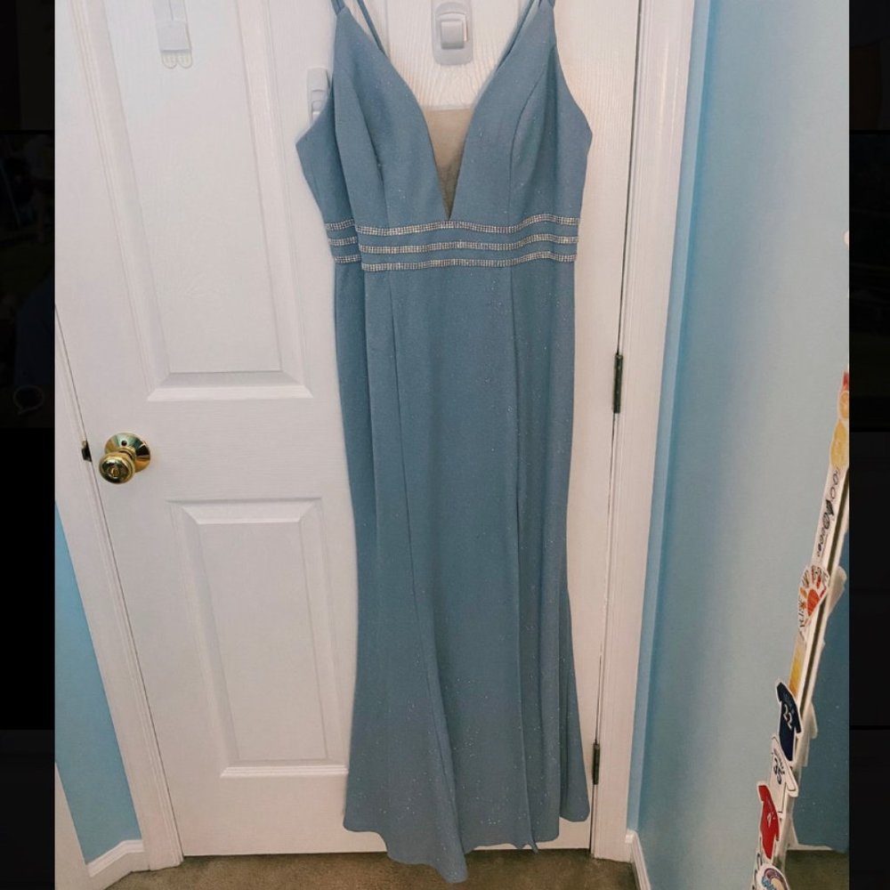 Light Blue Prom Dress - Size 8